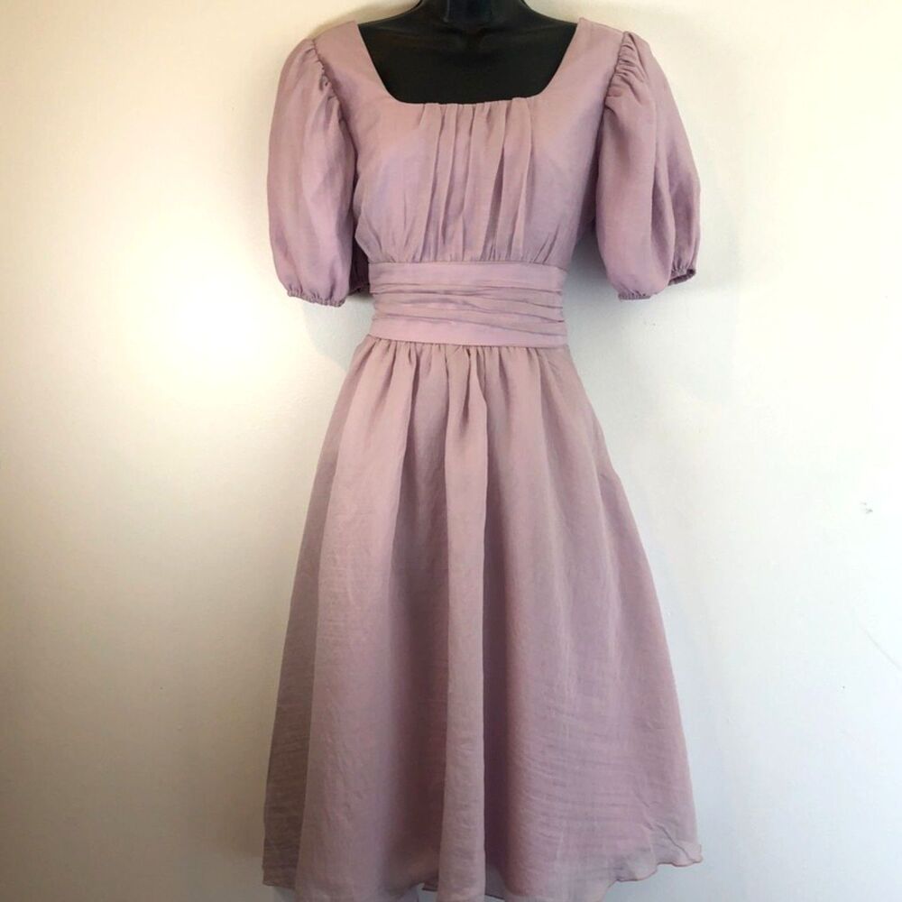 NWT JESSAKAE Maria Garden Dress Lilac size M - Picture 3 of 8